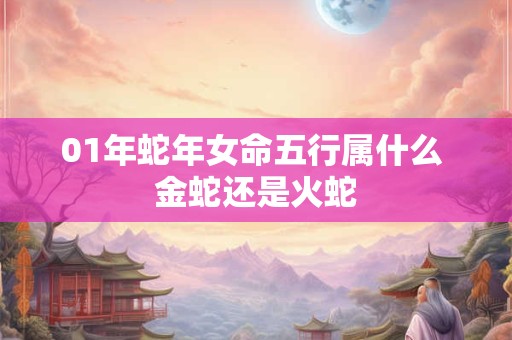 01年蛇年女命五行属什么 金蛇还是火蛇