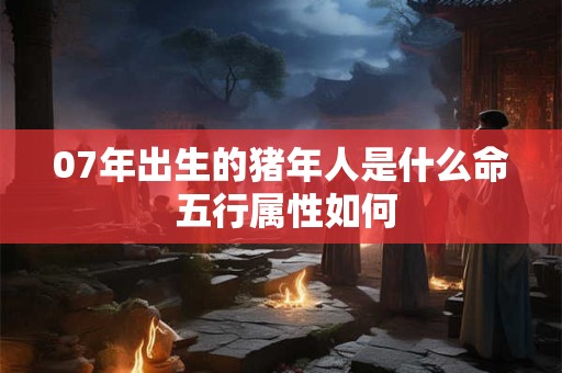 07年出生的猪年人是什么命 五行属性如何