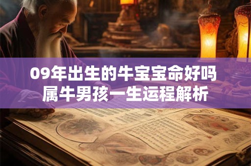 09年出生的牛宝宝命好吗 属牛男孩一生运程解析