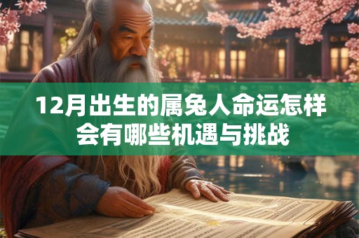 12月出生的属兔人命运怎样 会有哪些机遇与挑战