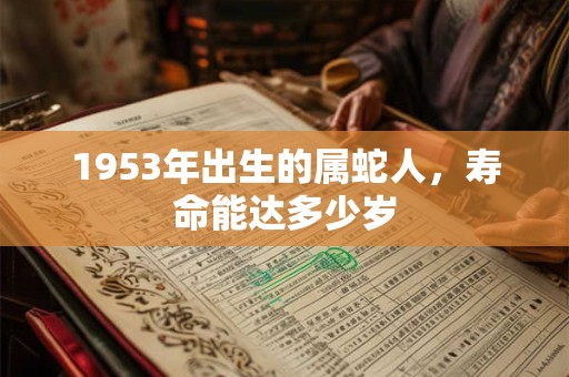 1953年出生的属蛇人，寿命能达多少岁