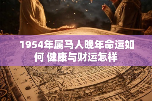 1954年属马人晚年命运如何 健康与财运怎样
