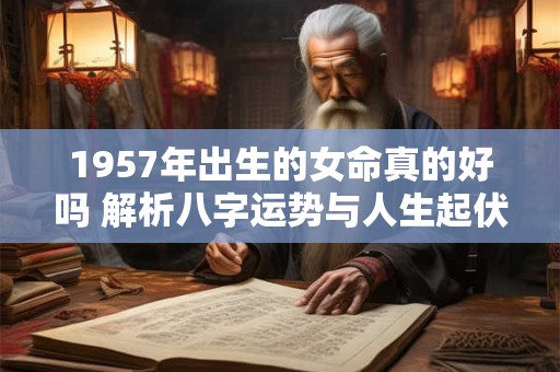 1957年出生的女命真的好吗 解析八字运势与人生起伏