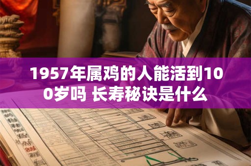 1957年属鸡的人能活到100岁吗 长寿秘诀是什么