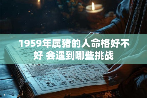 1959年属猪的人命格好不好 会遇到哪些挑战