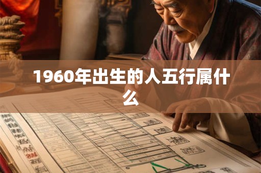 1960年出生的人五行属什么