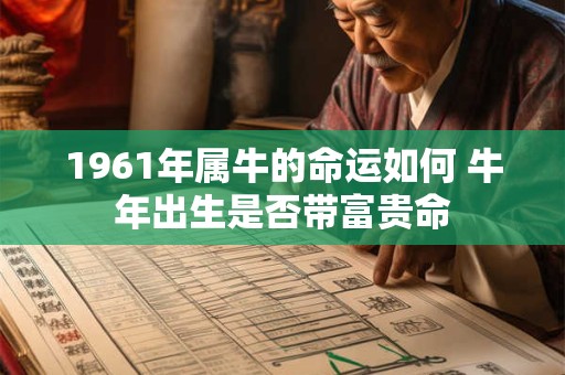 1961年属牛的命运如何 牛年出生是否带富贵命