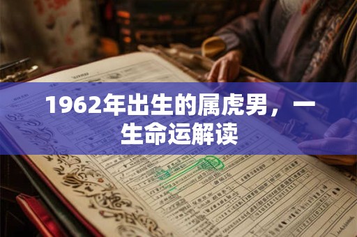 1962年出生的属虎男，一生命运解读