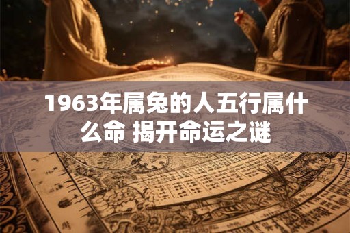 1963年属兔的人五行属什么命 揭开命运之谜