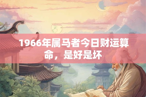 1966年属马的是水命还是火命 命理解析