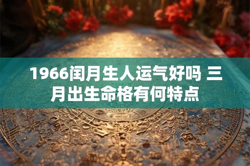 1966闰月生人运气好吗 三月出生命格有何特点