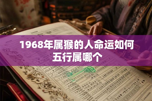 1968年属猴的人命运如何 五行属哪个 1968年属猴的人命运如何 五行属哪个