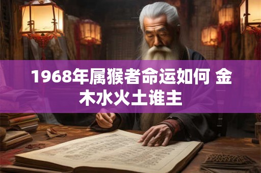 1968年属猴者命运如何 金木水火土谁主