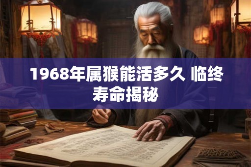1968年属猴能活多久 临终寿命揭秘