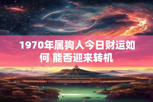 1970年属狗人今日财运如何 能否迎来转机