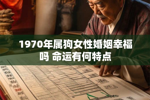 1970年属狗女的婚姻幸福吗 命运如何转折