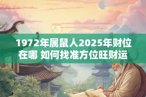 1972年出生的人命理如何 性格运势详解
