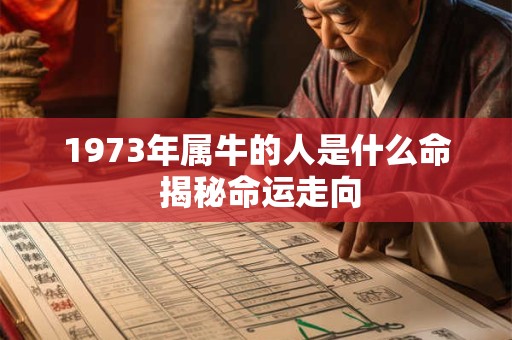 1973年属牛的人是什么命 揭秘命运走向 1973年属牛的人是什么命 揭秘命运走向