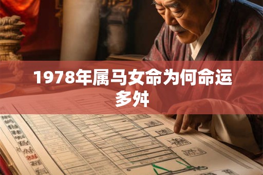 1978年属马女命为何命运多舛