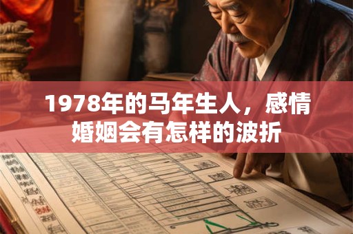 1978年的马年生人，感情婚姻会有怎样的波折