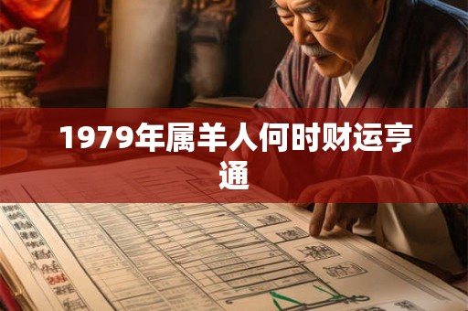1979年属羊人何时财运亨通