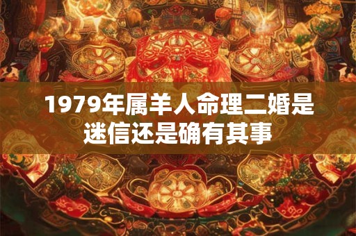 1979年属羊人命理二婚是迷信还是确有其事