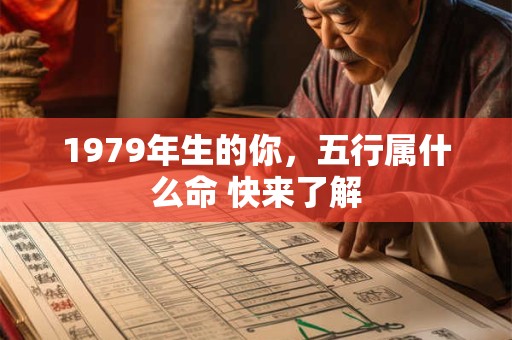 1979年生的你，五行属什么命 快来了解