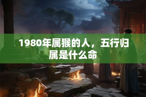 1980年属猴的人，五行归属是什么命