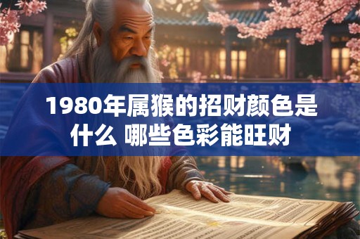 1980年属猴的招财颜色是什么 哪些色彩能旺财