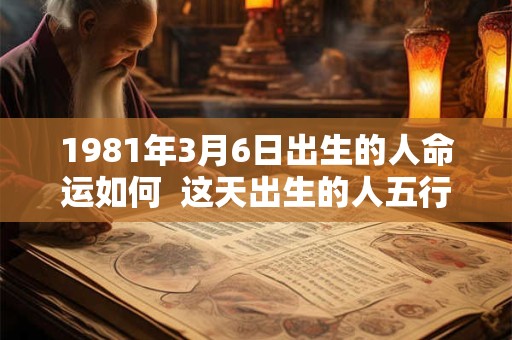 1981年3月6日出生的人命运如何  这天出生的人五行缺什么