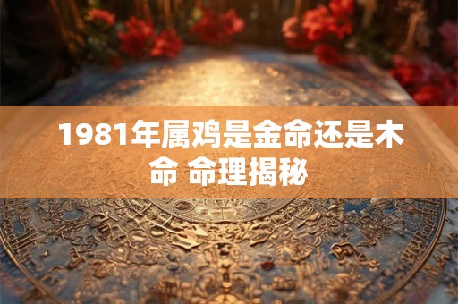 1981年属鸡的人属于什么命