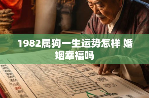 1982属狗一生运势怎样 婚姻幸福吗