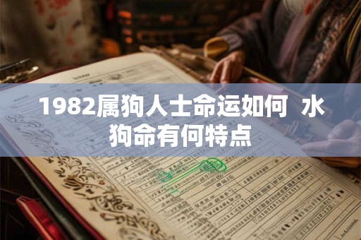 1982属狗人士命运如何  水狗命有何特点