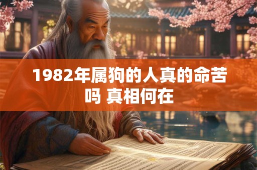 1982年属狗的人真的命苦吗 真相何在