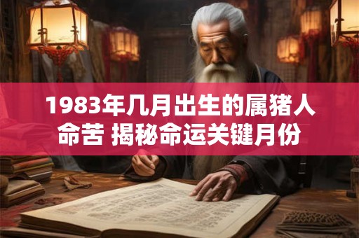 1983年几月出生的属猪人命苦 揭秘命运关键月份