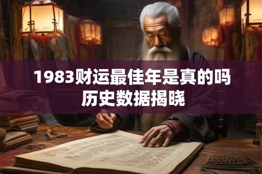 1983财运最佳年是真的吗 历史数据揭晓