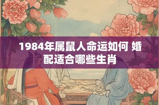 1984年属鼠人命运如何 婚配适合哪些生肖