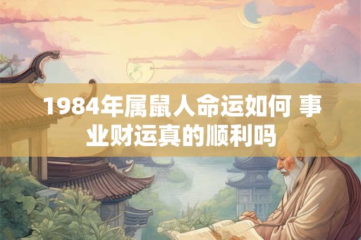 1984年属鼠人命运如何 事业财运真的顺利吗