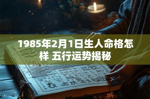1985年2月1日生人命格怎样 五行运势揭秘