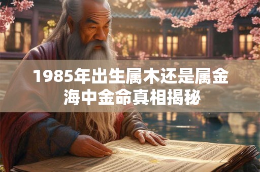 1985年出生属木还是属金 海中金命真相揭秘