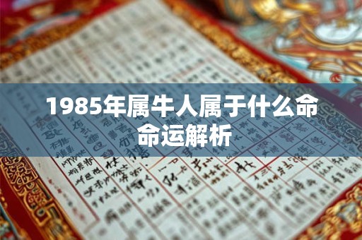 1985年属牛人属于什么命 命运解析 1985年属牛人属于什么命 命运解析