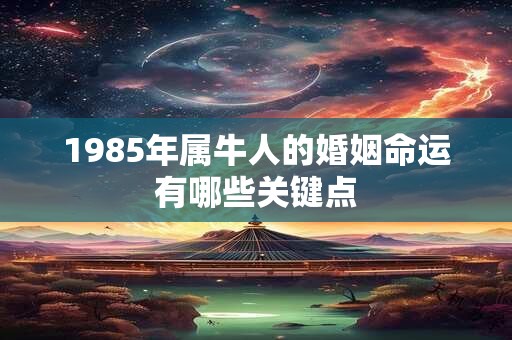 1985年属牛人的婚姻命运有哪些关键点