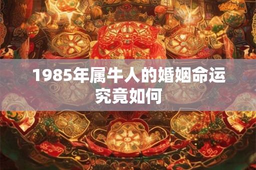 1985年属牛人的婚姻命运究竟如何