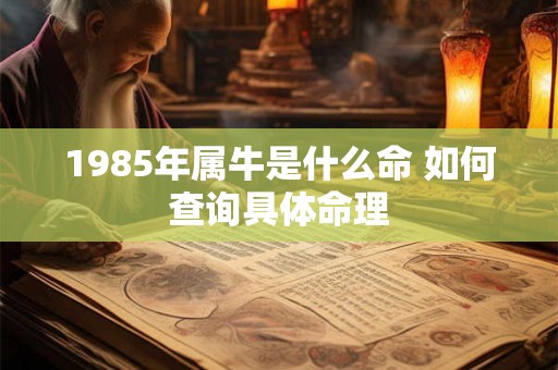 1985年属牛是金命还是木命 五行归属引疑问
