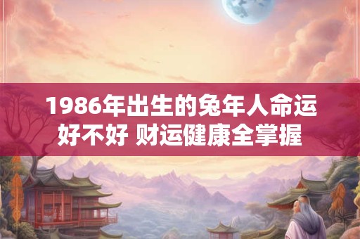 1986年出生的兔年人命运好不好 财运健康全掌握
