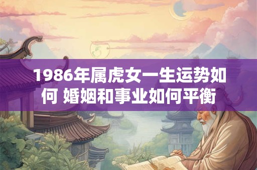 1986年属虎女一生运势如何 婚姻和事业如何平衡
