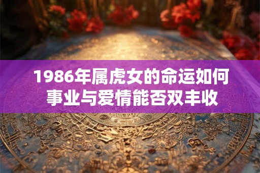 1986年属虎女的命运如何 事业与爱情能否双丰收