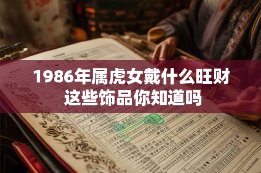 1986年属虎女戴什么旺财 这些饰品你知道吗