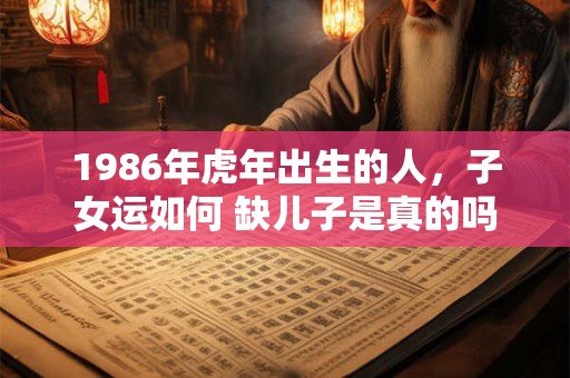 1986年虎年出生的人，子女运如何 缺儿子是真的吗