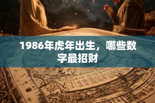 1986年虎年出生，哪些数字最招财